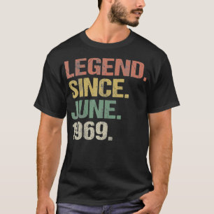 Camiseta Legenda Com 52 Anos De Idade Desde Junho De 1969 5