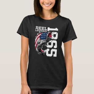 Camiseta Legenda da rola 1965 Pescar 57 anos Angler 57.o Na