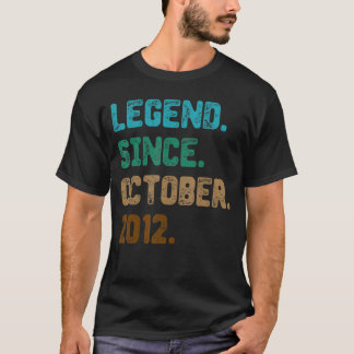 Camiseta Legenda de 10 anos desde outubro de 2012 10º anive