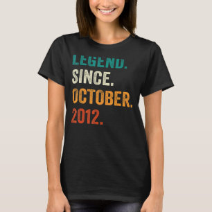 Camiseta Legenda de 10 anos desde outubro de 2012 10º anive