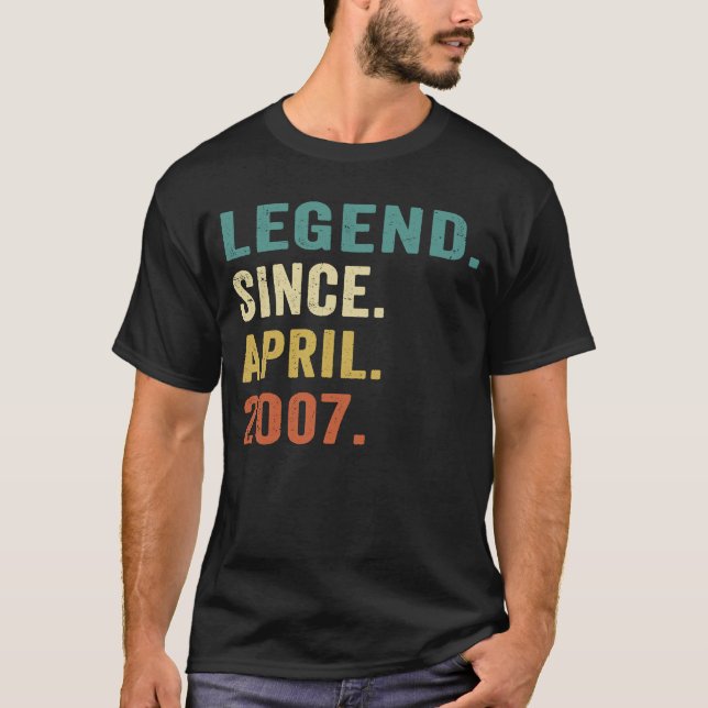 Camiseta Legenda de 16 anos desde abril de 2007 16º anivers (Frente)