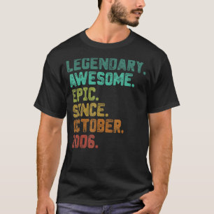Camiseta Legenda de 16 anos desde outubro de 2006 16º anive