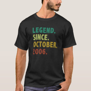 Camiseta Legenda de 16 anos desde outubro de 2006 16º anive