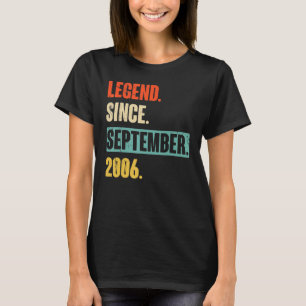 Camiseta Legenda De 16 Anos Desde Setembro De 2006 16º Bir