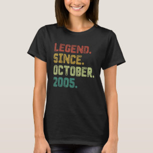 Camiseta Legenda de 17 anos desde outubro de 2005 17º anive