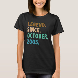 Camiseta Legenda de 17 anos desde outubro de 2005 17º anive