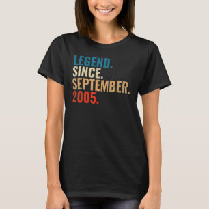 Camiseta Legenda De 17 Anos Desde Setembro De 2005 17º Bir