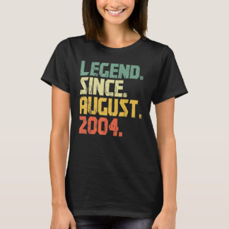 Camiseta Legenda de 18 anos desde agosto de 2004 18º aniver