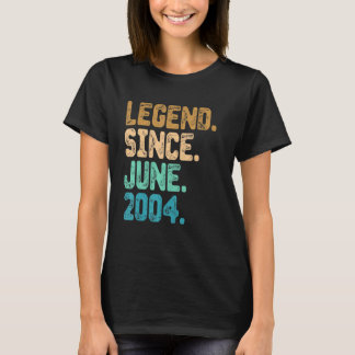 Camiseta Legenda de 18 anos desde junho de 2004 18º anivers