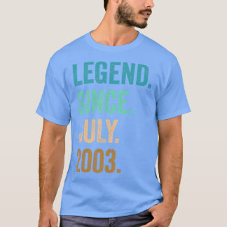 Camiseta Legenda de 19 anos desde julho de 2003 19º anivers