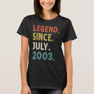 Camiseta Legenda de 19 anos desde julho de 2003 19º anivers