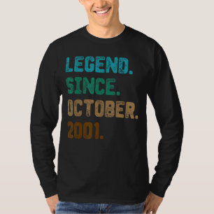 Camiseta Legenda De 21 Anos Desde Outubro De 2001 21ruas Na