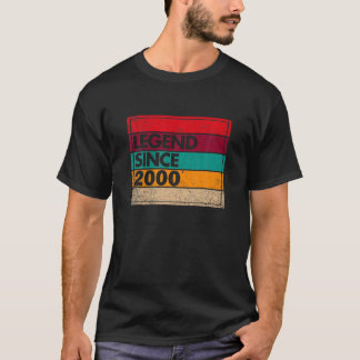 Camiseta Legenda De 22 Anos Desde 2000 22º Aniversário