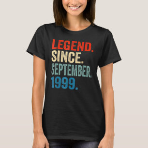 Camiseta Legenda De 23 Anos Desde Setembro De 1999 23º Bir