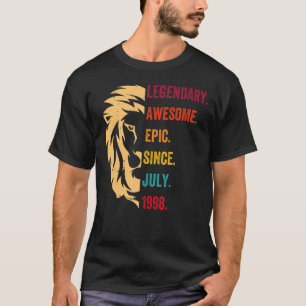 Camiseta Legenda de 24 anos desde julho de 1998 24º anivers