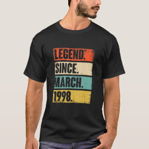 Camiseta Legenda de 24 anos desde março de 1998 24º anivers
