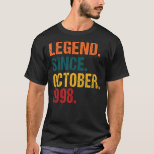 Camiseta Legenda de 24 anos desde outubro de 1998 24º Nasci