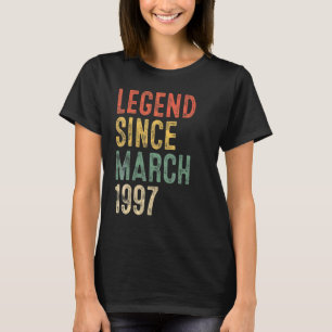 Camiseta Legenda De 25 Anos Desde Março De 1997 25 Aniversá