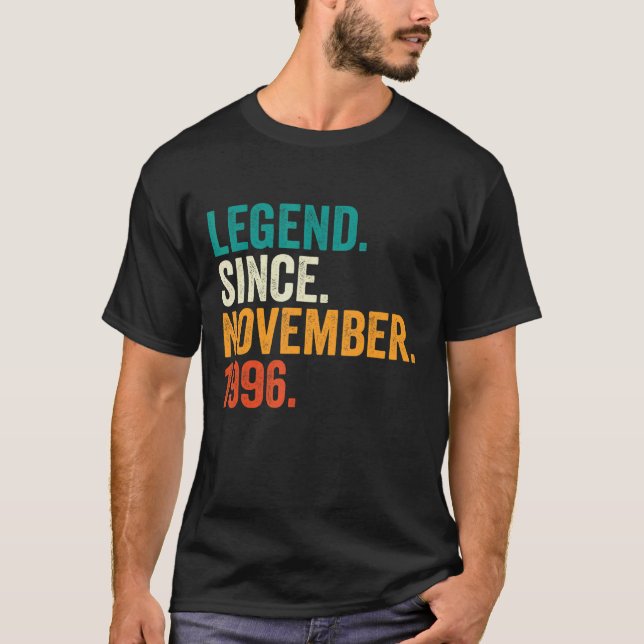 Camiseta Legenda de 26 anos desde novembro de 1996 26º Nasc (Frente)