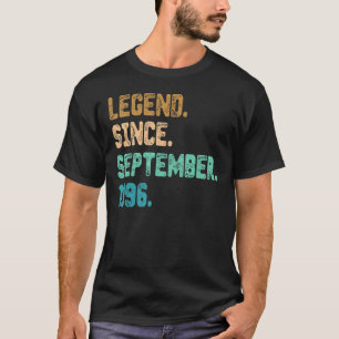Camiseta Legenda de 26 anos desde setembro de 1996 26º Nasc