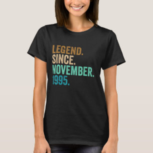 Camiseta Legenda de 27 anos desde novembro de 1995 27º Nasc