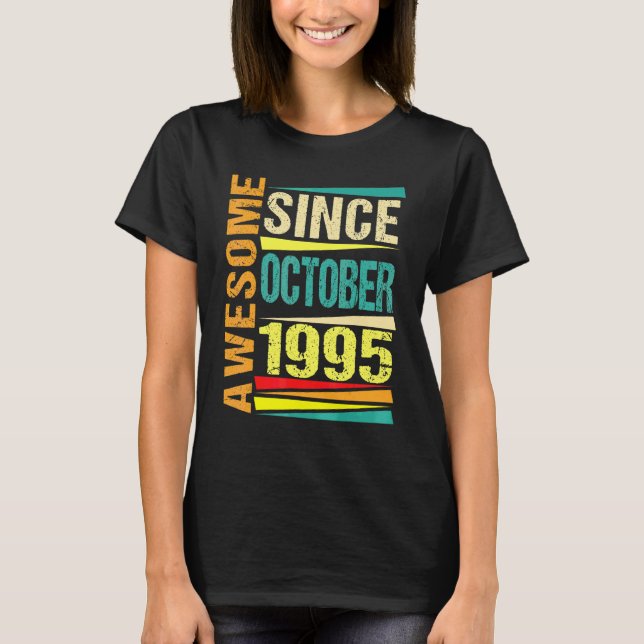 Camiseta Legenda de 27 anos desde outubro de 1995 27º Nasci (Frente)