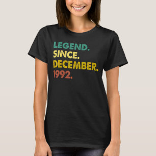 Camiseta Legenda De 30 Anos Desde Dezembro De 1992, Nascime
