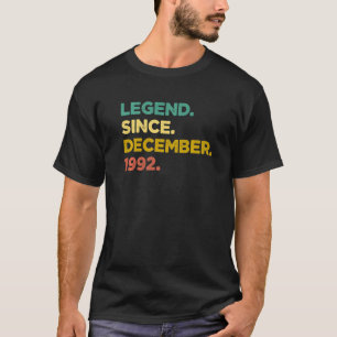 Camiseta Legenda De 30 Anos Desde Dezembro De 1992, Nascime