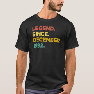 Camiseta Legenda De 30 Anos Desde Dezembro De 1992, Nascime