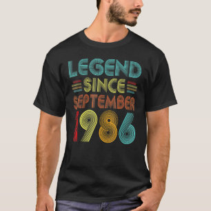 Camiseta Legenda De 36 Anos Desde Setembro De 1986 36º Bir