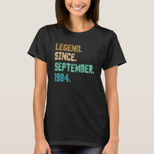 Camiseta Legenda de 38 anos desde setembro de 1984 38º nasc
