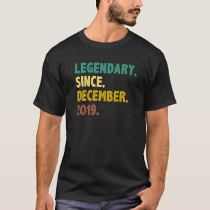 Camiseta Legenda De 3 Anos Desde Dezembro De 2019 Terceiro