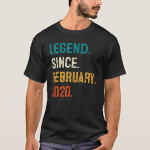Camiseta Legenda De 3 Anos Desde Fevereiro De 2020 Terceiro