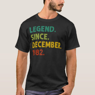 Camiseta Legenda De 40 Anos Desde Dezembro De 1982 40º Nasc