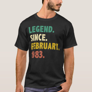 Camiseta Legenda De 40 Anos Desde Fevereiro De 1983 40º Nas