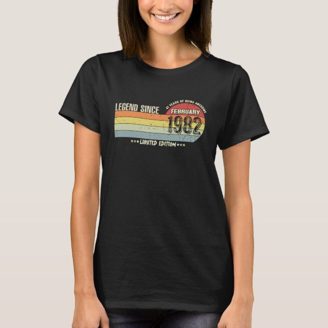Camiseta Legenda De 41 Anos Desde Fevereiro De 1982 41rua N (Frente)