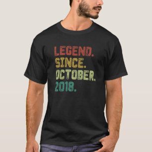 Camiseta Legenda de 4 anos desde outubro de 2018 4º anivers