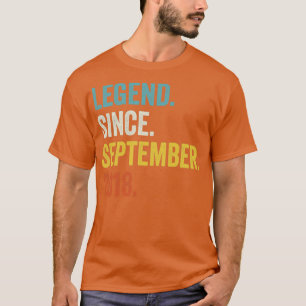 Camiseta Legenda de 4 anos desde setembro de 2018 Quarto Na