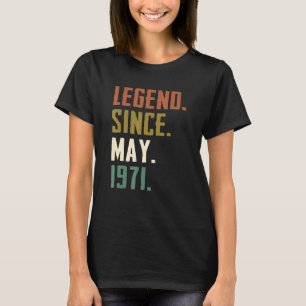 Camiseta Legenda De 51 Anos Desde Maio De 1971 51ruas Anive