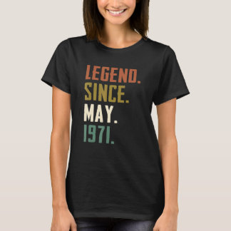 Camiseta Legenda De 51 Anos Desde Maio De 1971 51ruas Anive