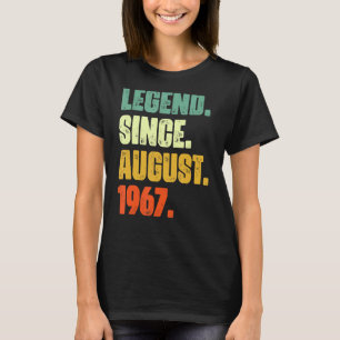 Camiseta Legenda De 55 Anos Desde Agosto De 1967