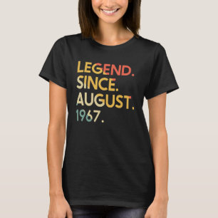 Camiseta Legenda de 55 anos desde agosto de 1967 55