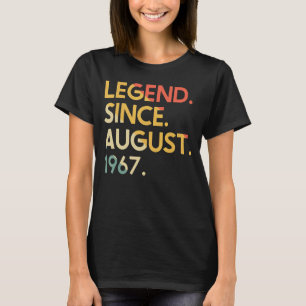 Camiseta Legenda de 55 anos desde agosto de 1967 55