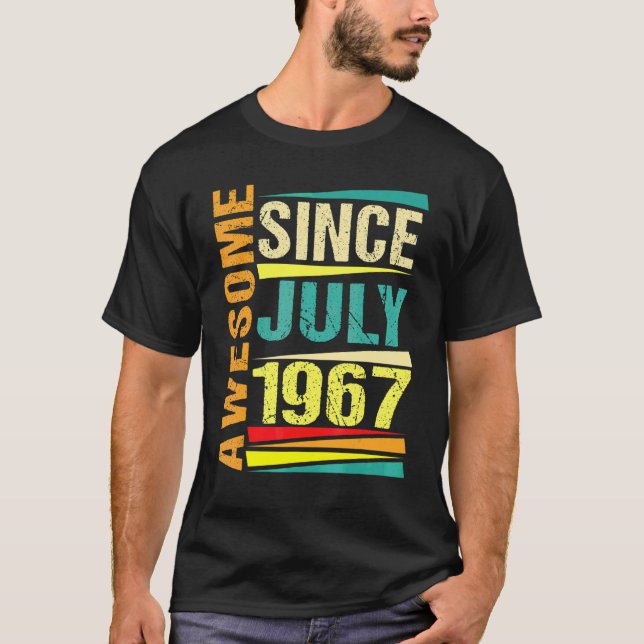 Camiseta Legenda De 55 Anos Desde Julho De 1967 55º Anivers (Frente)