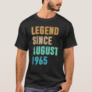 Camiseta Legenda De 57 Anos Desde Agosto De 1965