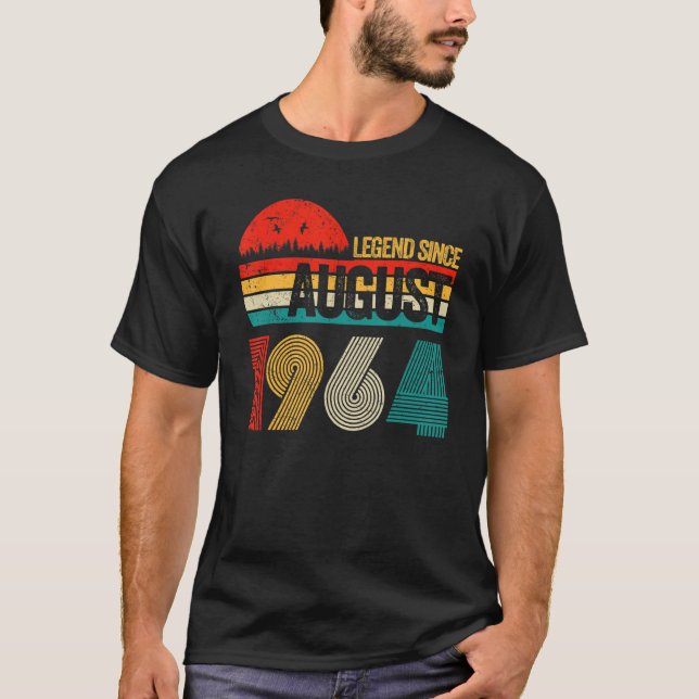 Camiseta Legenda De 58 Anos Desde Agosto De 1964 (Frente)
