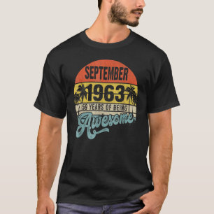Camiseta Legenda De 59 Anos Desde Setembro De 1963 59º Bir