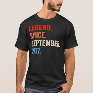 Camiseta Legenda De 5 Anos Desde O Nascimento De 5 De Setem