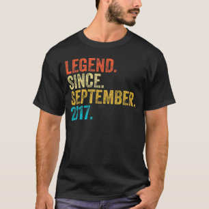 Camiseta Legenda De 5 Anos Desde O Nascimento De 5 De Setem