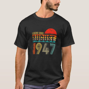 Camiseta Legenda De 75 Anos Desde Agosto De 1947 75